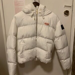 PE Nation White Puffer Coat